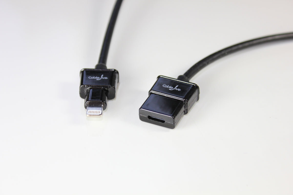 CableJive dockXtenderLightning Extension Cables 2ft/6ft